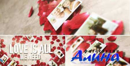 Rose Petals Heart - Photo Gallery - After Effects Project