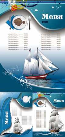 Stock Vector - Fish Menu
