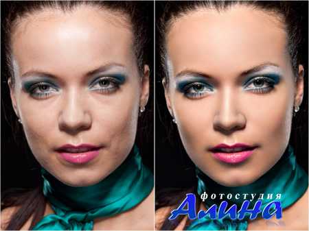 Портретная ретушь. Частотное разложение
