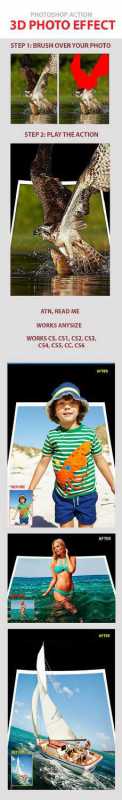 3D Photo Effect PS Action