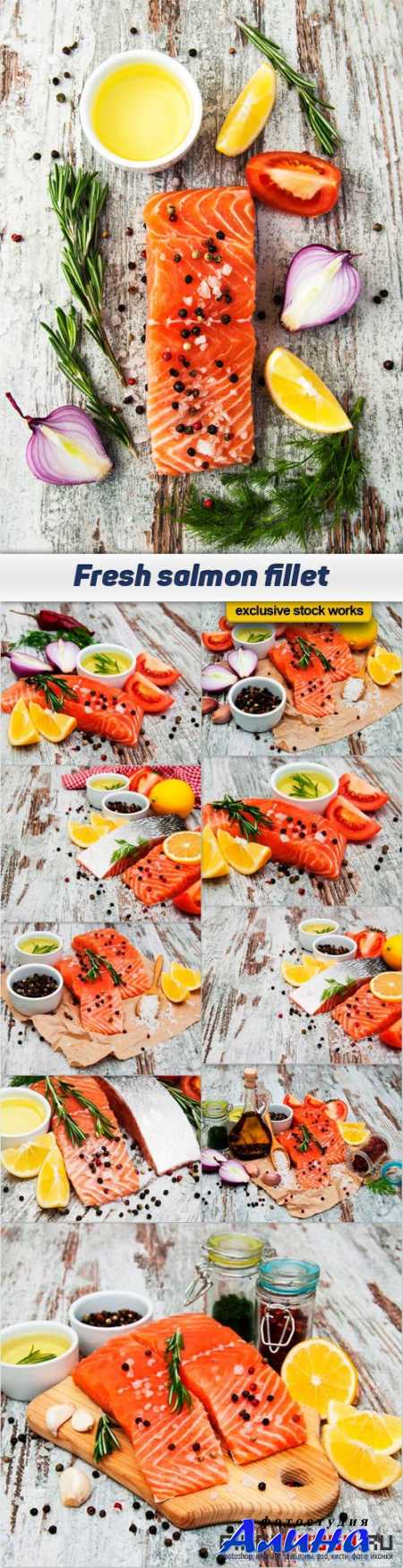 Fresh salmon fillet