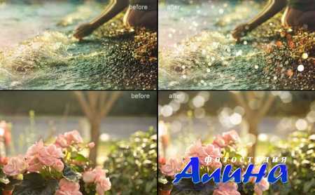 80 Golden lights Photo Overlays