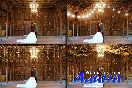 80 Golden lights Photo Overlays