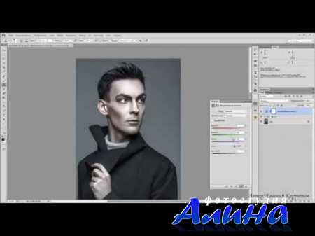 Men Portrait Retouch. 3-layer Frequency Separation