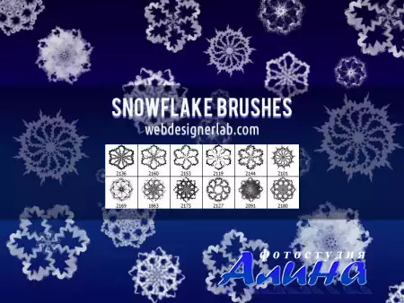 Winter days & Snow flakes brushes